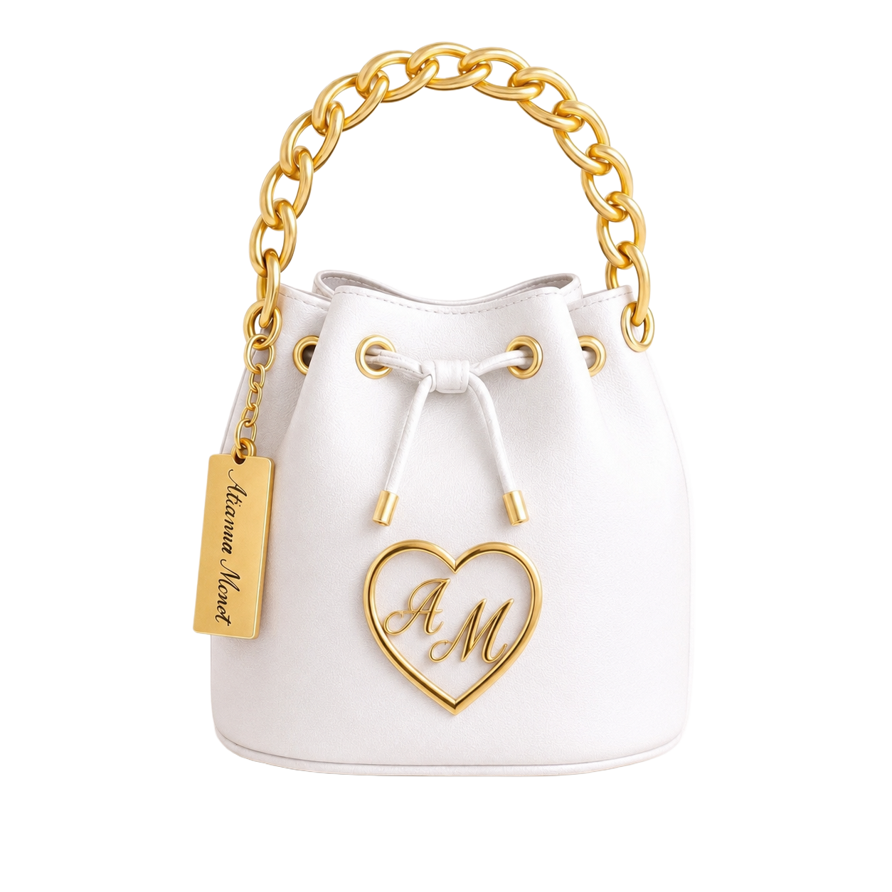 The AM Bucket Bag in Blanco / Ivory White