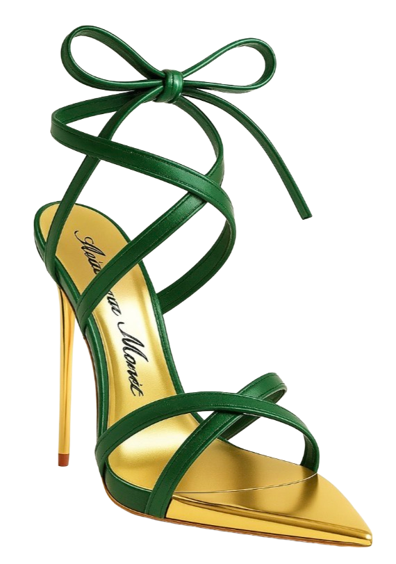 The Luxe Heart Stiletto in Émeraude