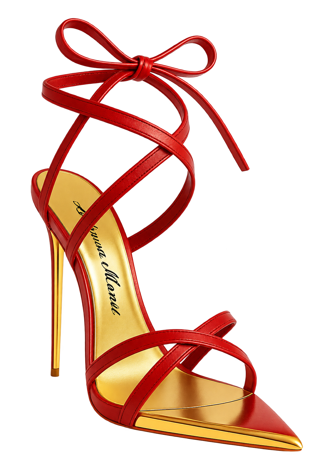 The Luxe Heart Stiletto in Rouge